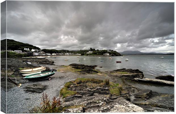 Borth y gest Canvas Print by Rob Hawkins