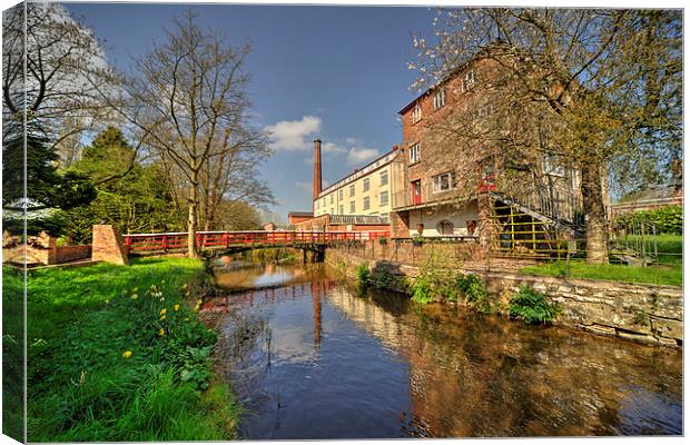 Coldharbour Mill in Spring Canvas Print by Rob Hawkins