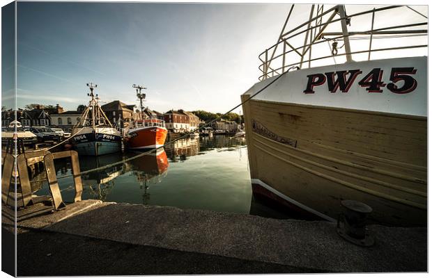 Padstow Boats Canvas Print by Rob Hawkins