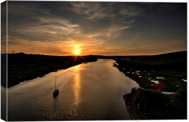 Camel Sunset Canvas Print by Rob Hawkins