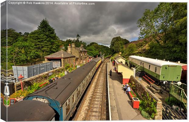  Goathland Station  Canvas Print by Rob Hawkins