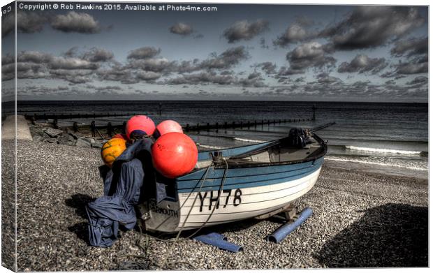 The Clairemarie at Sheringham  Canvas Print by Rob Hawkins