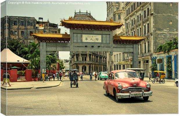  Chinatown Chevy  Canvas Print by Rob Hawkins