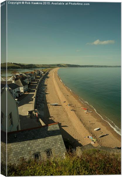  Torcross Beach  Canvas Print by Rob Hawkins