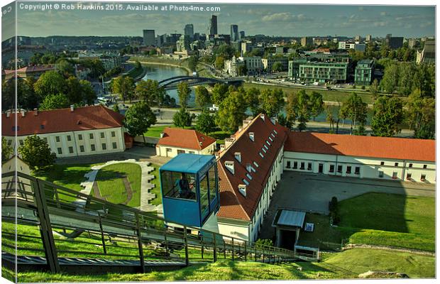  Vilnius Skyline  Canvas Print by Rob Hawkins