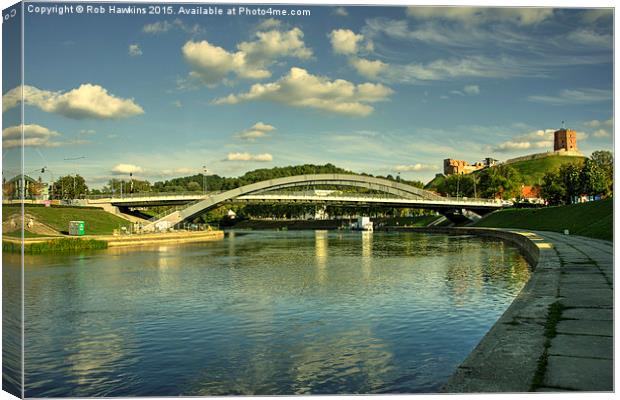  Vilnius Castle Bridge  Canvas Print by Rob Hawkins