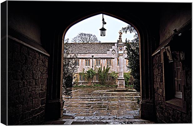 Through the arch I saw rain Canvas Print by Rob Hawkins