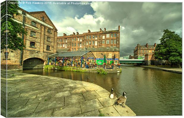  Nottingham Waterfront  Canvas Print by Rob Hawkins