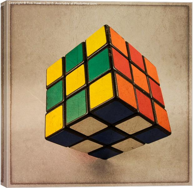  Cube of Rube  Canvas Print by Rob Hawkins