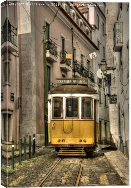 Tram 28  Canvas Print by Rob Hawkins