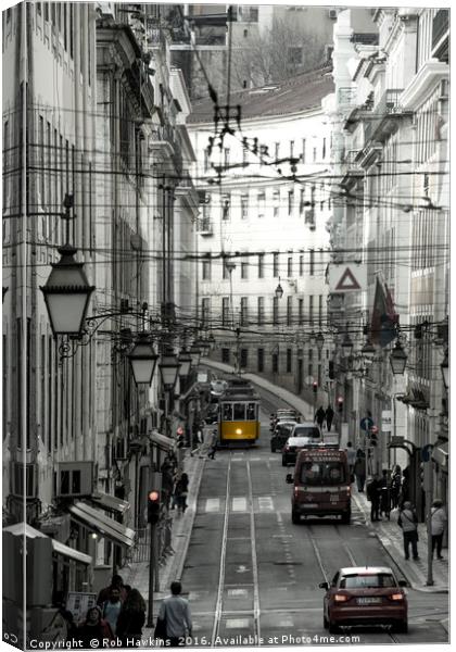 Lisbon Central  Canvas Print by Rob Hawkins