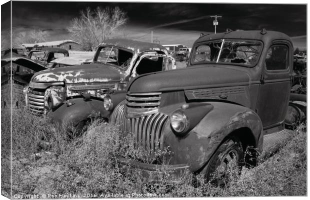 Pickup Pair  Canvas Print by Rob Hawkins