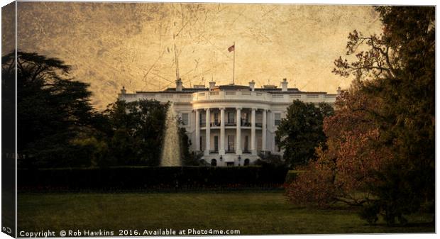 The White House  Canvas Print by Rob Hawkins