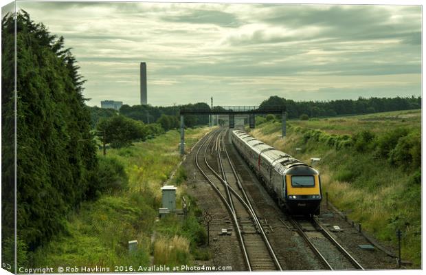 HST at Steventon  Canvas Print by Rob Hawkins