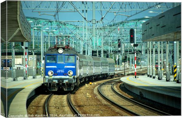 Gdansk wrzeszcz train station Canvas Print by Rob Hawkins