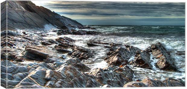 The power of the Atlantic Canvas Print by Rob Hawkins