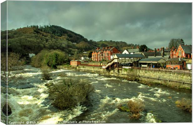 Llangollen Station  Canvas Print by Rob Hawkins