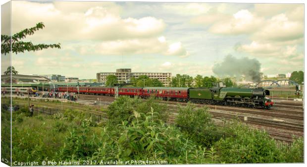 Flying Scotsman at Bristol Temple Meads  Canvas Print by Rob Hawkins