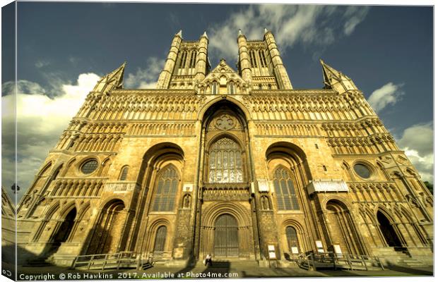 Lincoln Cathedral  Canvas Print by Rob Hawkins