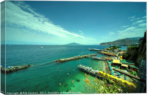 Sorrento Vista  Canvas Print by Rob Hawkins