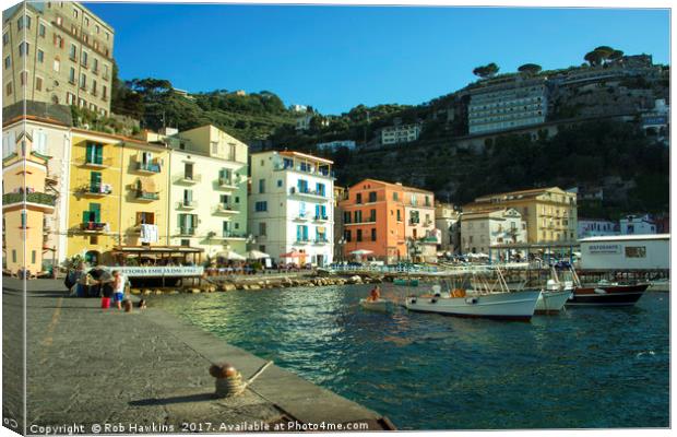 Sorrento Waterfront  Canvas Print by Rob Hawkins