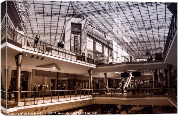 Bull Ring Shopping Centre  Canvas Print by Rob Hawkins