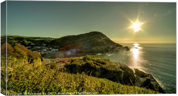 Ilfracombe Refraction  Canvas Print by Rob Hawkins