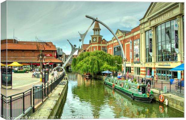 Lincoln Waterside  Canvas Print by Rob Hawkins