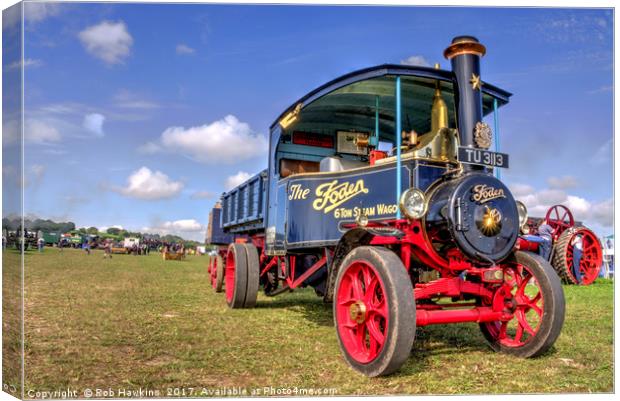 The Foden Steam Wagon Canvas Print by Rob Hawkins