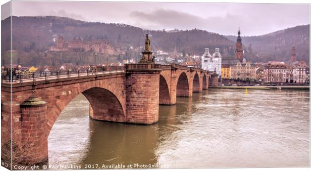 Heidelberg Bridge  Canvas Print by Rob Hawkins