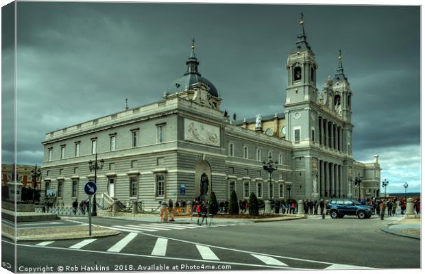 Royal Palace of Madrid  Canvas Print by Rob Hawkins