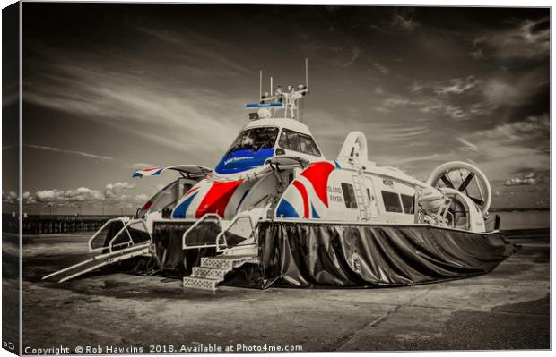 Island Flyer  Canvas Print by Rob Hawkins