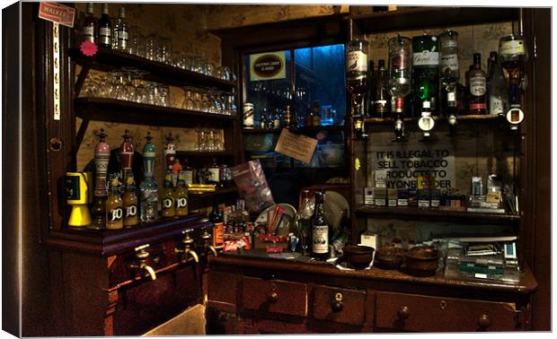 The Bar in HDR Canvas Print by Rob Hawkins