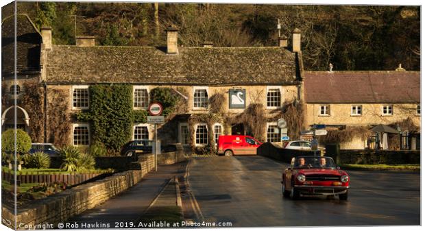 Bibury TR6 Canvas Print by Rob Hawkins