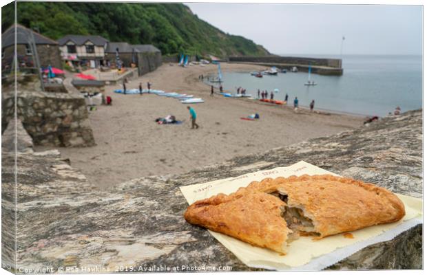 Polkerris Pasty Canvas Print by Rob Hawkins