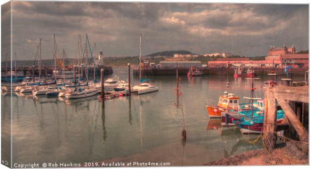 Harbour of Scarborough Canvas Print by Rob Hawkins