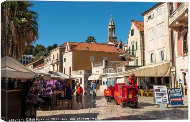 Hvar eco delivery  Canvas Print by Rob Hawkins