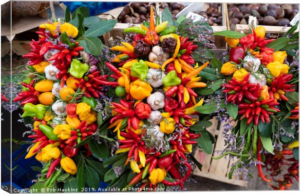 Chilli Bouquets  Canvas Print by Rob Hawkins