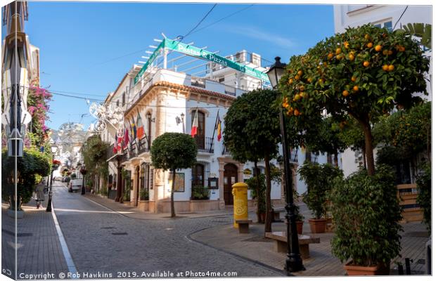 Marbella Centro  Canvas Print by Rob Hawkins