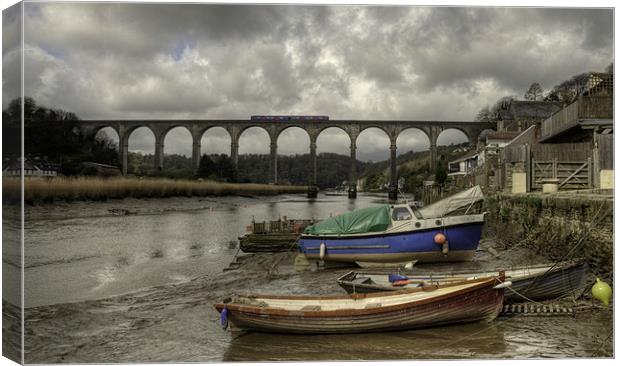 Calstock Viaduct Canvas Print by Rob Hawkins