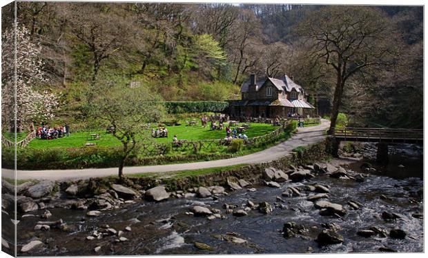 Watersmeet Canvas Print by Rob Hawkins