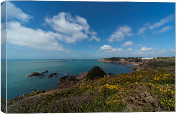 Jersey Seascape Canvas Print by Rob Hawkins