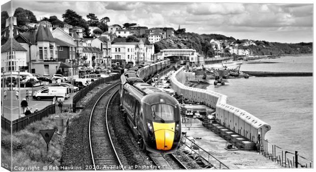 Dawlish Express  Canvas Print by Rob Hawkins