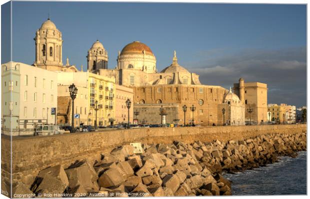 Cadiz Cathedral Canvas Print by Rob Hawkins