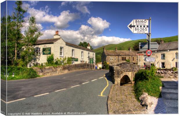 Kettlewell Bridge Canvas Print by Rob Hawkins