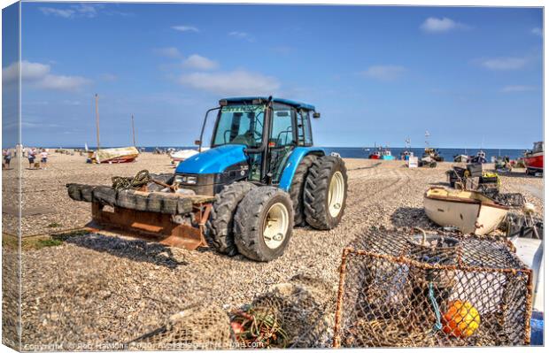 Beer Beach Tractor Canvas Print by Rob Hawkins