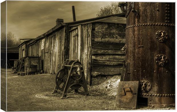 The Boiler & the sheds Canvas Print by Rob Hawkins
