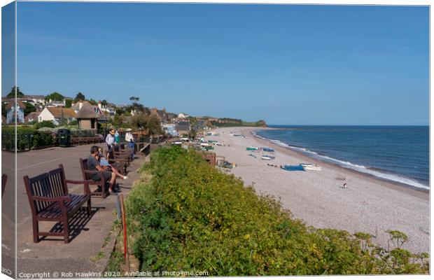 Budleigh Beach Canvas Print by Rob Hawkins