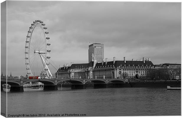 London Eye Canvas Print by les tobin