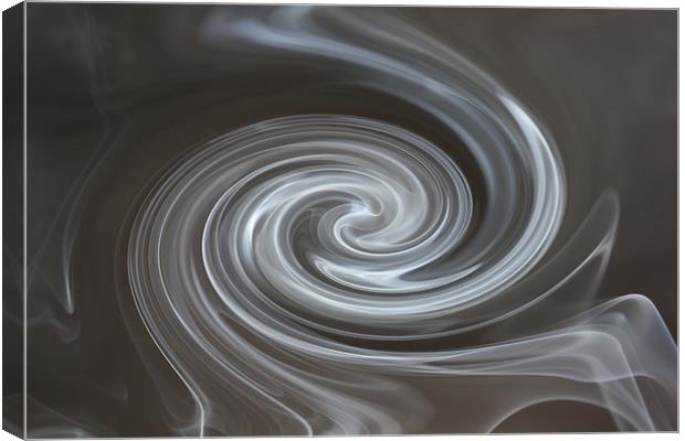 Smoke twirl Canvas Print by les tobin
